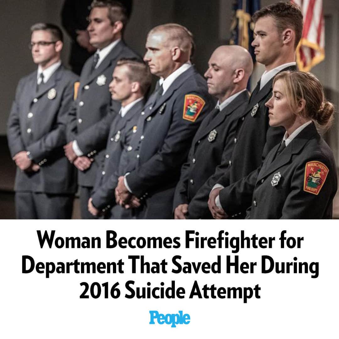 People Magazineのインスタグラム：「In 2016, Tenley Gillett attempted suicide, but her life was saved by a local fire department. Now she's joined as a member.  “[I was] just struggling a lot with where I belong — where I should fit in — and that was something I had struggled with my entire life,” Gillett, now 30, tells PEOPLE.  Read more on Tenley's story in our bio link. | 📷: Jeffrey Hastings」