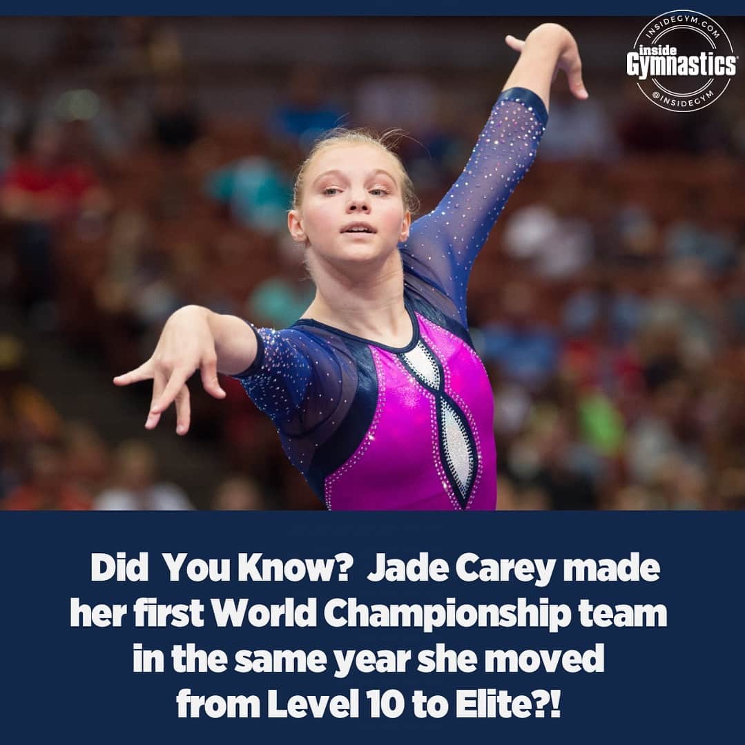 Inside Gymnasticsのインスタグラム：「Did you know that 2023 Swiss Cup Champ Jade Carey made her first World Gymnastics Championship team in the same year she moved from Level 10 to Elite! Amazing! 👏👏👏  Photo by Lloyd Smith for Inside Gymnastics magazine  #gymnastics」