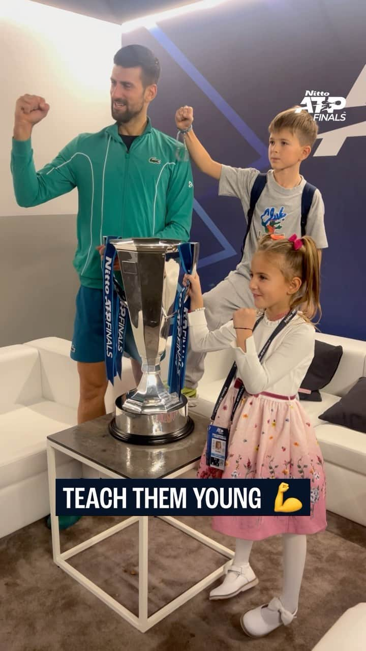 ノバク・ジョコビッチのインスタグラム：「IDEMO 💪  #NittoATPFinals」