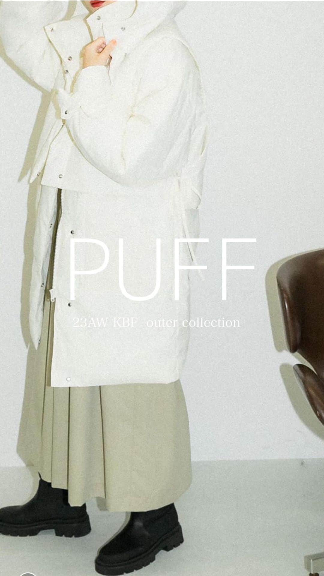のインスタグラム：「_recommend outer  ︎ ベストSETミドル丈中綿ジャケット ¥19,800 (IVORY/KHAKI/BLACK) ︎ カーブスリーブボリューム中綿ジャケット ¥18,150  (BEIGE/BROWN/BLACK)  -staff- @namipark_  155cm @end.do_______  168cm @____miiiiu____  147cm @____.r0n 153cm @monetejima 159cm」