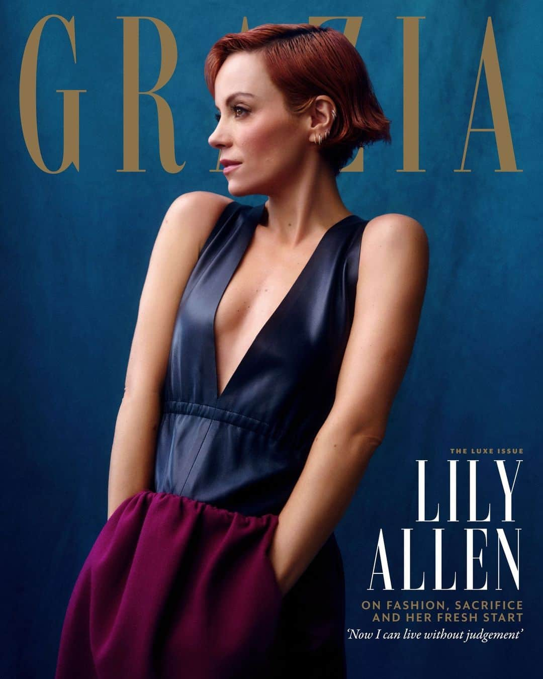 Fendiのインスタグラム：「Lily Allen wore #FendiWinter on the cover of Grazia UK.⁣ ⁣ @graziauk @lilyallen⁣ ⁣ Photography: @amandafordycephoto @dmb_represents ⁣ Style direction: @whatmollysees ⁣ Makeup: @marygreenwell @premierhairandmakeup ⁣ Hair: @garethbromell @walterschupfermanagement ⁣ Nails: @nailsbymh @lmcworldwide」