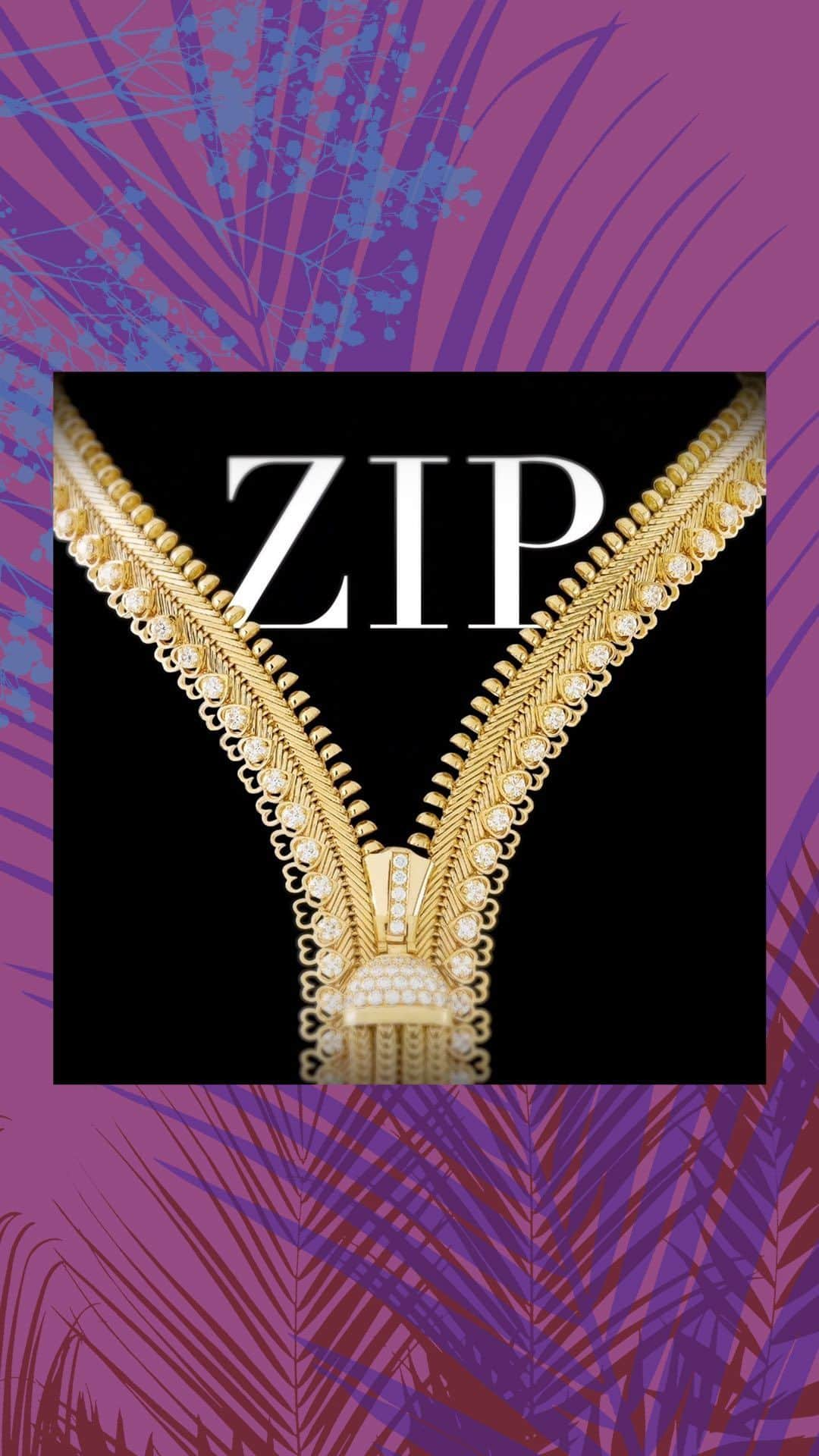 ヴァンクリーフ&アーペルのインスタグラム：「Embodying both the timelessness and the ability of Van Cleef & Arpels to capture a given era, the Zip necklace is a central creation of the exhibition.   Catch a glimpse of this iconic creation of the Maison among  other enchanting pieces displayed at the exhibition “Van Cleef & Arpels: Time, Nature, Love” held  at The D Museum, in Seoul until April 14, 2024.   Exhibition curated by @alba.cappellieri Scenography by @johannagrawunder   #VanCleefArpels #VCAexhibition #VCATimeNatureLove」