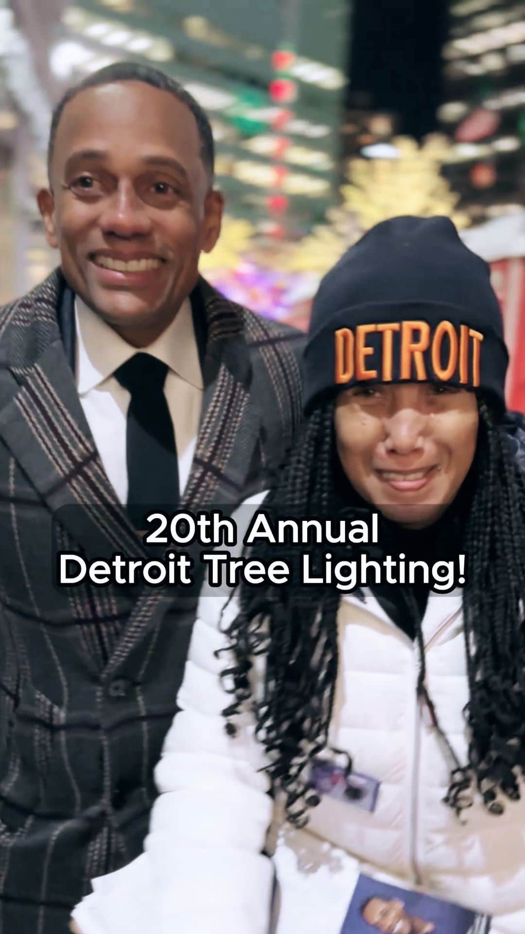 ヒル・ハーパーのインスタグラム：「Can you believe the holiday season is already here? What a way to kick things off the 20th Annual Detroit Tree Lighting!   There was live music, food trucks, shopping and even an Olympic figure skater! It was a night to remember.  The star of the show? A stunning 64-foot Norway spruce from right here in Michigan, decked out with ornaments and lights.   Big shoutout to our amazing volunteers and supporters who joined me at The Roasting Plant for this festive evening. Let the holiday season begin!   #DetroitTreeLighting #HolidaySeason #CommunitySpirit」