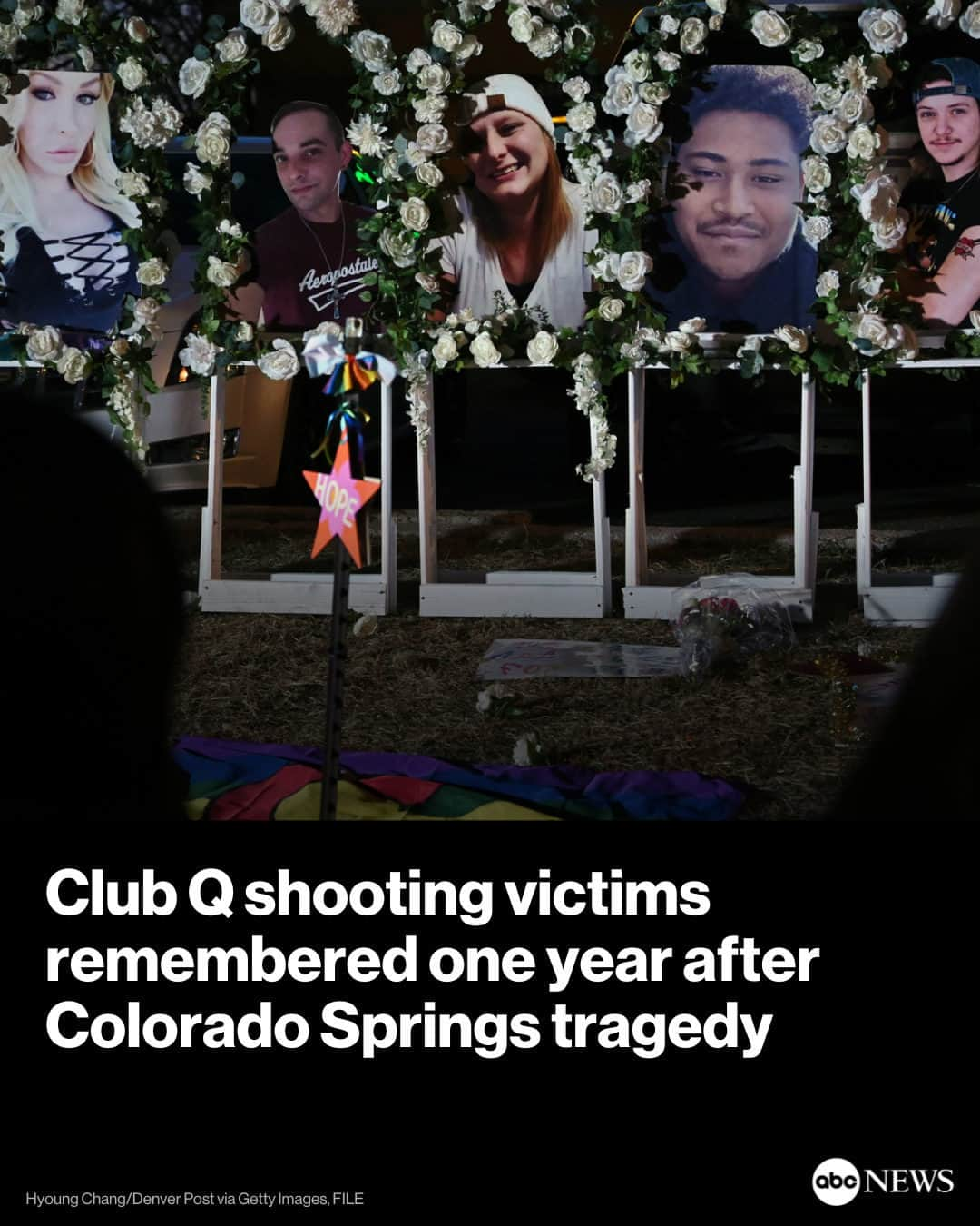 ABC Newsのインスタグラム：「One year ago, five people were killed in a shooting at an LGBTQ nightclub that left a small Colorado community grieving. More than a dozen others were also injured in the shooting.  ABC News went to Colorado Springs earlier this year to speak with survivors about their recovery, resilience and stories about the ones they lost in the tragedy.  Friends, family, and community members described Daniel Davis Aston's wit, Kelly Loving's fighting spirit, Derrick Rump's humor, Raymond Green Vance's soft nature, and Ashley Paugh's charisma.  Read more at link in bio.」