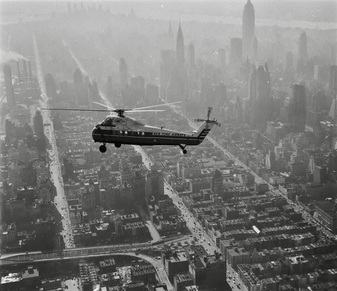 lifeのインスタグラム：「Helicopter views of New York City, 1956.   Over the years, LIFE’s photographers explored every corner of New York, the city the magazine always called its home. See more classic photos of the Big Apple by clicking the link in our bio! 🍎  (📷 Dmitri Kessel/LIFE Picture Collection)   #LIFEMagazine #LIFEArchive #LIFEPictureCollection #NewYorkCity #Helicopter #Views #1950s #NYC」