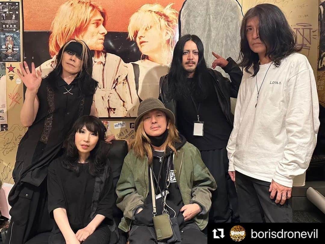清春のインスタグラム：「#Repost @borisdronevil with @use.repost ・・・ with KIYOHARU-san @kiyoharu_official   来年3月一緒にオーストラリアツアーに向かいます！  BORIS “Heavy Rock Breakfast” -extra- AUS Tour 2024 6th-12th march Special Act with "KIYOHARU 清春"  Ticket info & More details linked in Highlight “AUS2024”」