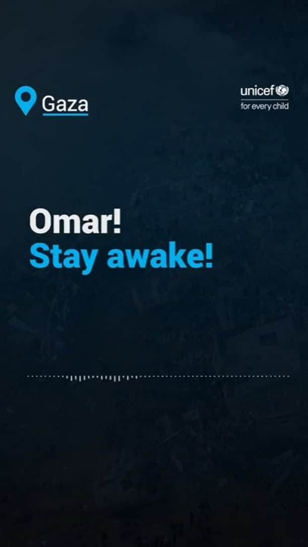 unicefのインスタグラム：「Children in Gaza have endured repeated bombardment, loss and displacement.  There is nowhere safe for them to turn.  With partners, UNICEF is doing everything we can, including bringing in desperately needed humanitarian supplies.  We continue to call for an immediate humanitarian ceasefire and unrestricted humanitarian access across Gaza, so life-saving supplies can safely reach affected populations.」