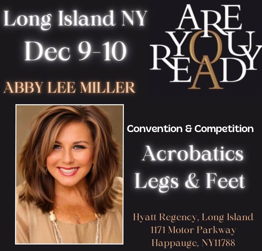 アビー・リー・ミラーのインスタグラム：「LONG ISLAND! I will be teaching at @areyoureadydanceconvention Dec 9-10 & I’m expecting to see you all in class 👍🏼 don’t miss it! #aldc #aldcalways #areyouready #abbyleedancecompany」