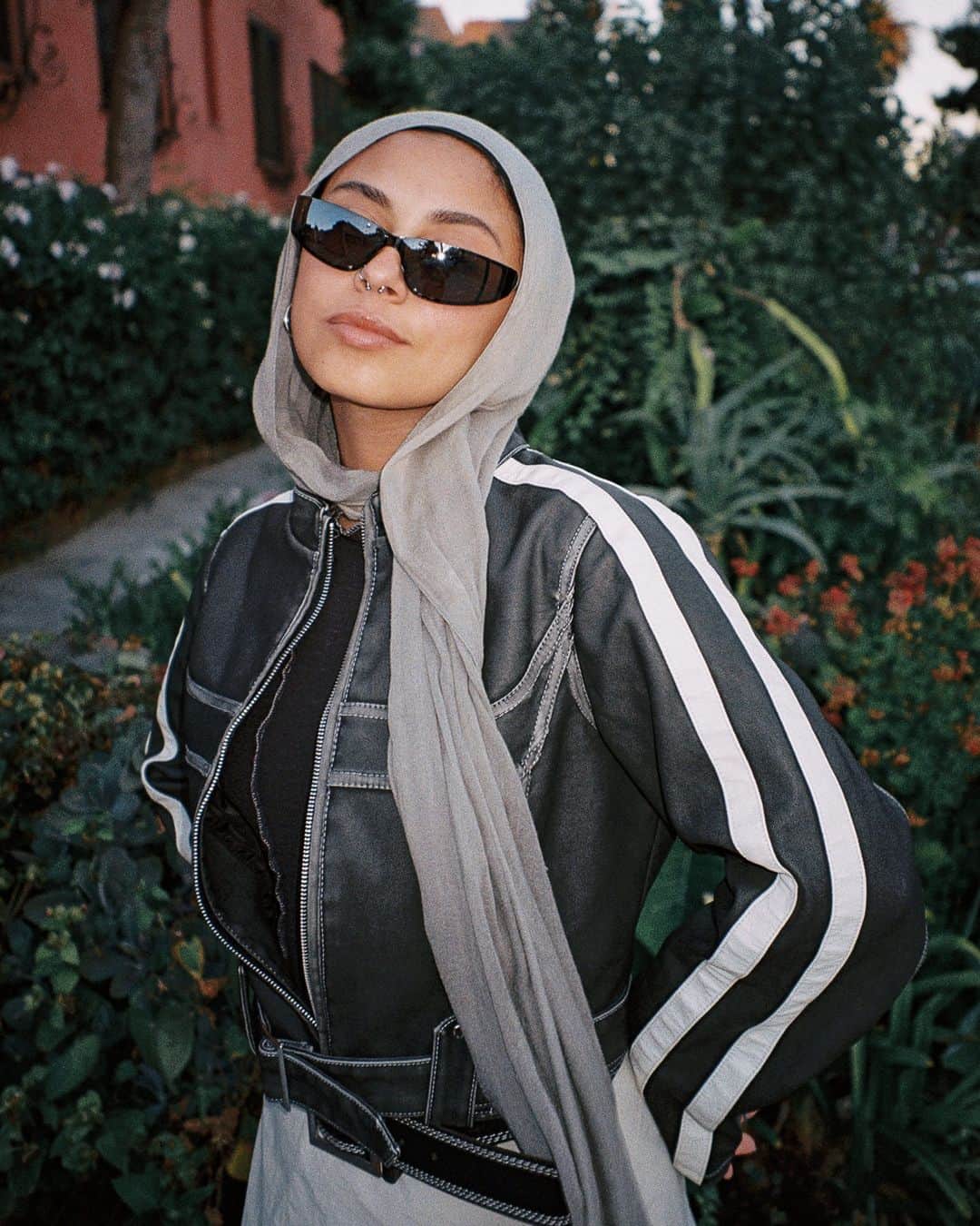 Urban Outfittersのインスタグラム：「off to the races 🏁 @salamii360 wearing the Urban Outfitters Jordan Moto Jacket. #uocommunity」