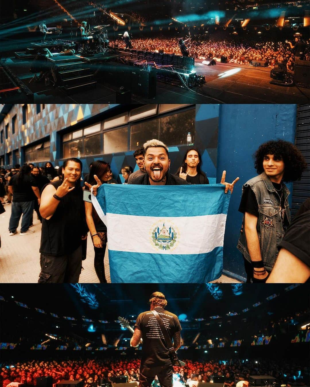 マストドンさんのインスタグラム写真 - (マストドンInstagram)「Still blown away by how amazing Buenos Aires was! Thank you Argentina 🤘🏽  Santiago, Chile tonight with @gojiraofficial 🇨🇱  📸 @shotbyhvnter   #mastodon #mastodonrocks #megamonsterstour #rock #metal #livemusic #southamerica」11月20日 1時31分 - mastodonrocks