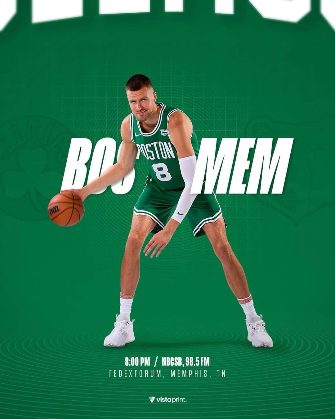 ボストン・セルティックスのインスタグラム：「TONIGHT ☘️ Celtics at @memgrizz, 8:00 PM EST on @nbcsboston & @985thesportshub #DifferentHere」