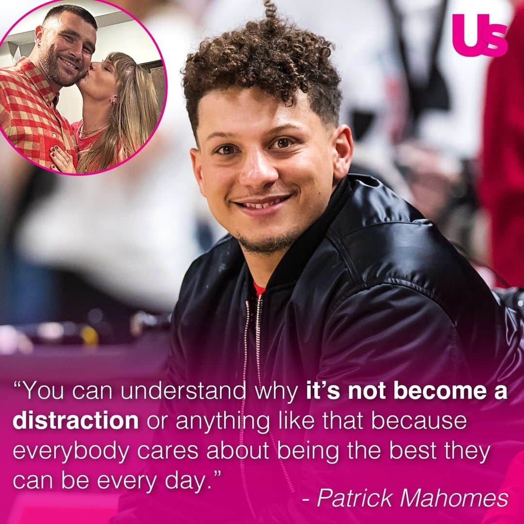 Us Weeklyさんのインスタグラム写真 - (Us WeeklyInstagram)「#KCChiefs QB Patrick Mahomes is fully on Team Swelce — and doesn’t think Taylor Swift’s attendance at their games overshadows the plays on the field. Find out why at the link in our bi🏈. (📸: Instagram/Getty)」11月20日 3時40分 - usweekly