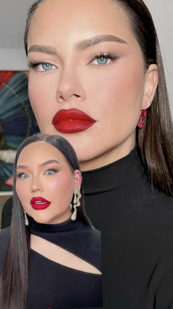 NikkieTutorialsのインスタグラム：「do I look like Adriana Lima?! 👀🤭」