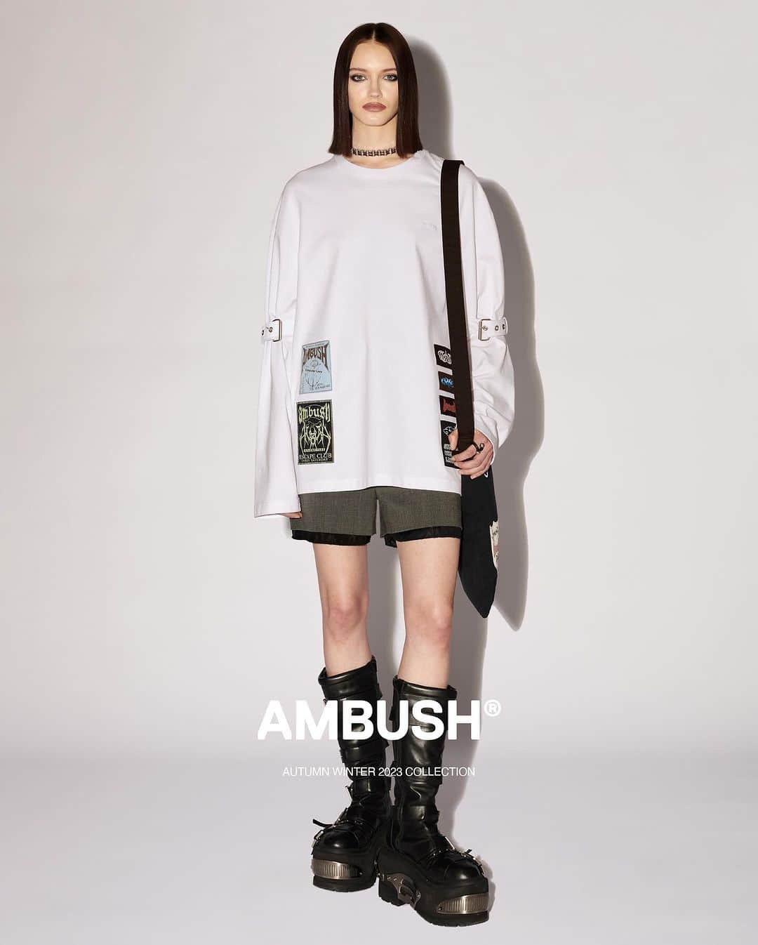 AMBUSHさんのインスタグラム写真 - (AMBUSHInstagram)「The patch’s punk and music influence reemerges in #AMBUSH AW23 COLLECTION with new jersey basics. Now available at our WEBSHOP and WORKSHOP」11月20日 16時13分 - ambush_official