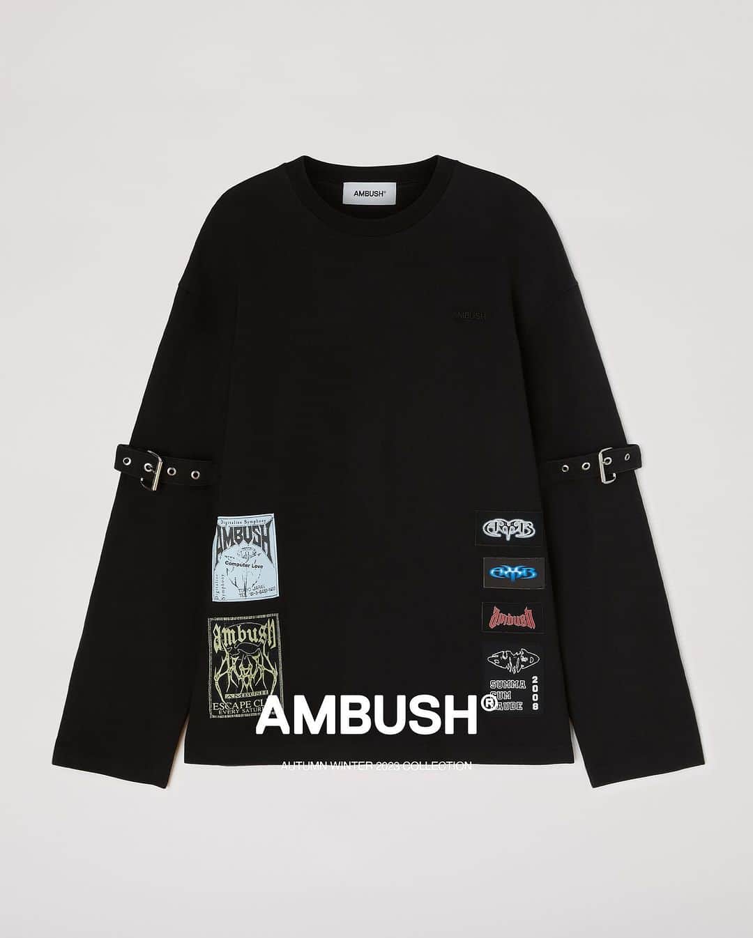 AMBUSHさんのインスタグラム写真 - (AMBUSHInstagram)「The patch’s punk and music influence reemerges in #AMBUSH AW23 COLLECTION with new jersey basics. Now available at our WEBSHOP and WORKSHOP」11月20日 16時13分 - ambush_official