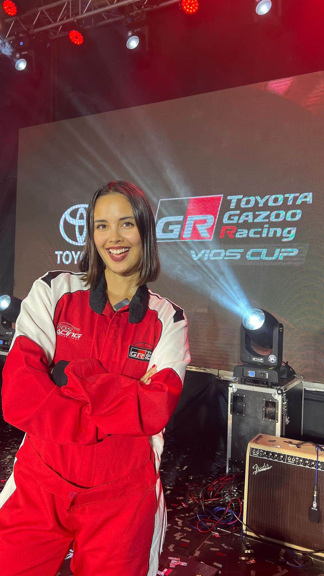 ミーガン・ヤングのインスタグラム：「An experience like no other ❤️ I’m soooo happy I got to be a part of this year’s Toyota Vios Cup 😍 akala ko rin dati, pang car enthusiasts lang yung mga ganitong event but it turns out, they are welcome to all kinds of drivers and racers 🏎️ at dahil hindi na ako newbie, sana sa next races makasama ulit ako…pero kalaban ko na next time si @mikaeldaez 🏁😁  #TGRViosCup2023  #ToyotaGazooRacing」