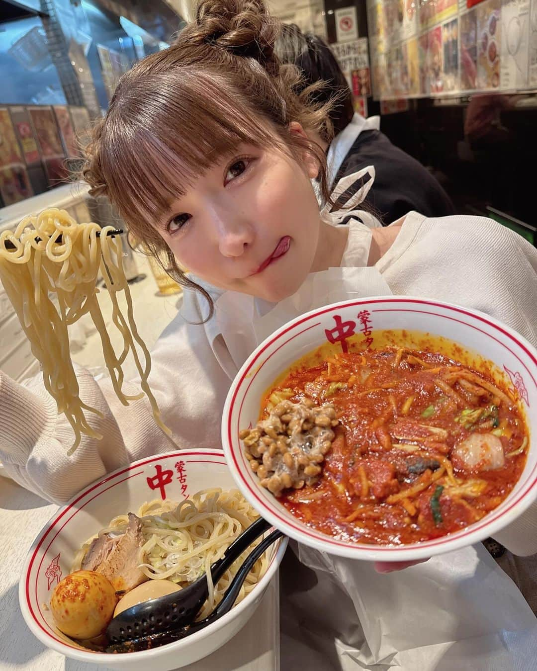 もえのあずきのインスタグラム：「🤤🤤 #激辛#もえあず#大食いアイドル」