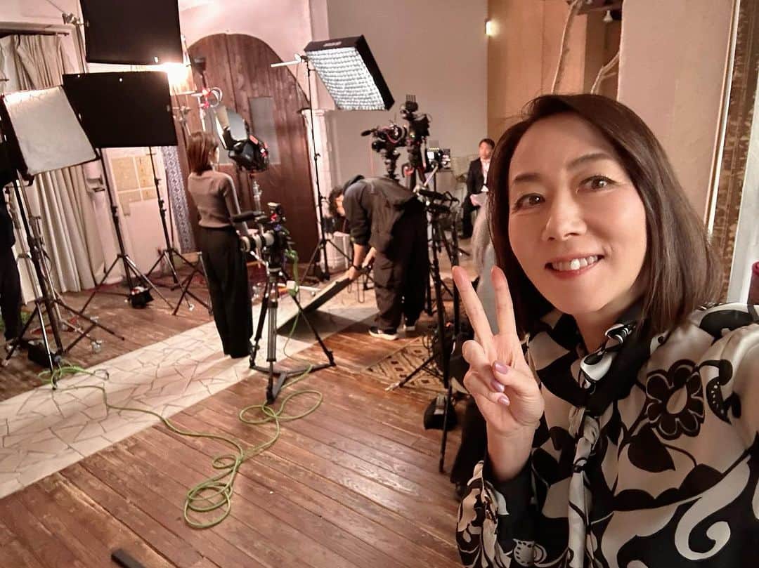 長野智子のインスタグラム：「なう。 今日はアナウンサーのお仕事です。  #渋谷 #松見坂 #スタジオ」