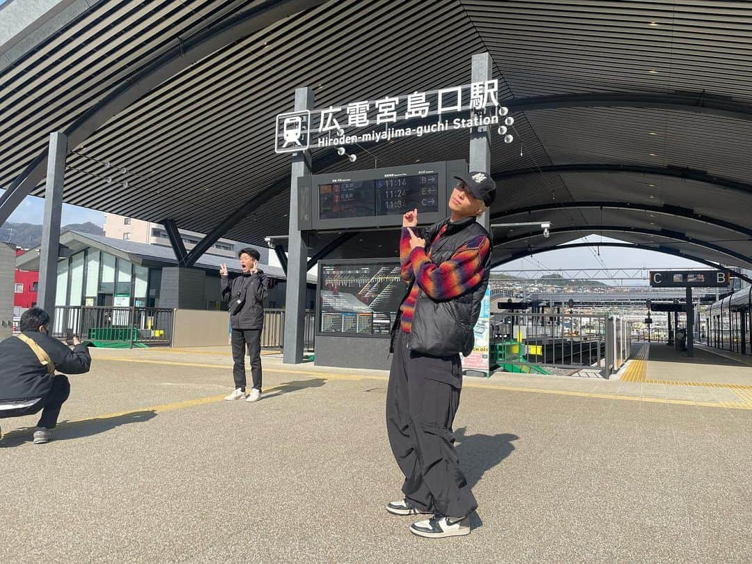 高尾颯斗のインスタグラム：「. 広島の思い出⛩   #宮島ダッシュ」