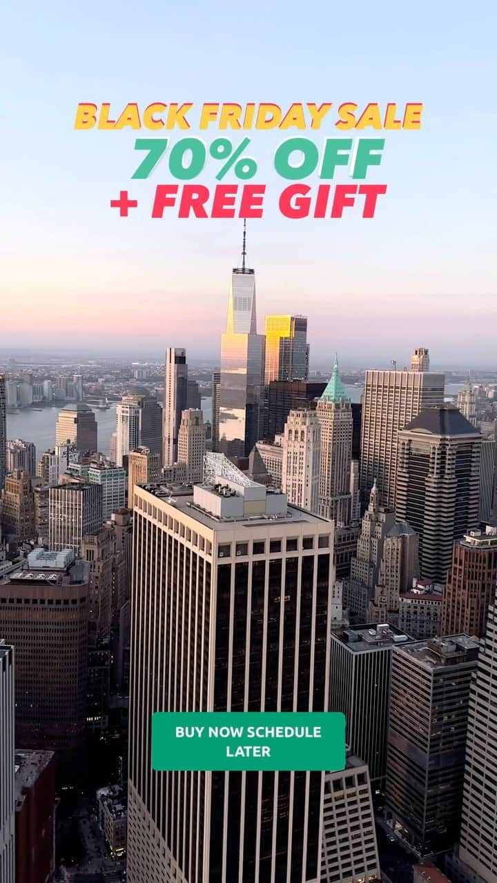 nyonairのインスタグラム：「Don’t miss out on our Black Friday Sale with 70% off flights + a free tote bag with every seat purchased, give the gift of flight! 🎁🚁  #flynyon #giftideas #blackfriday #helicopter #reelsinstagram」