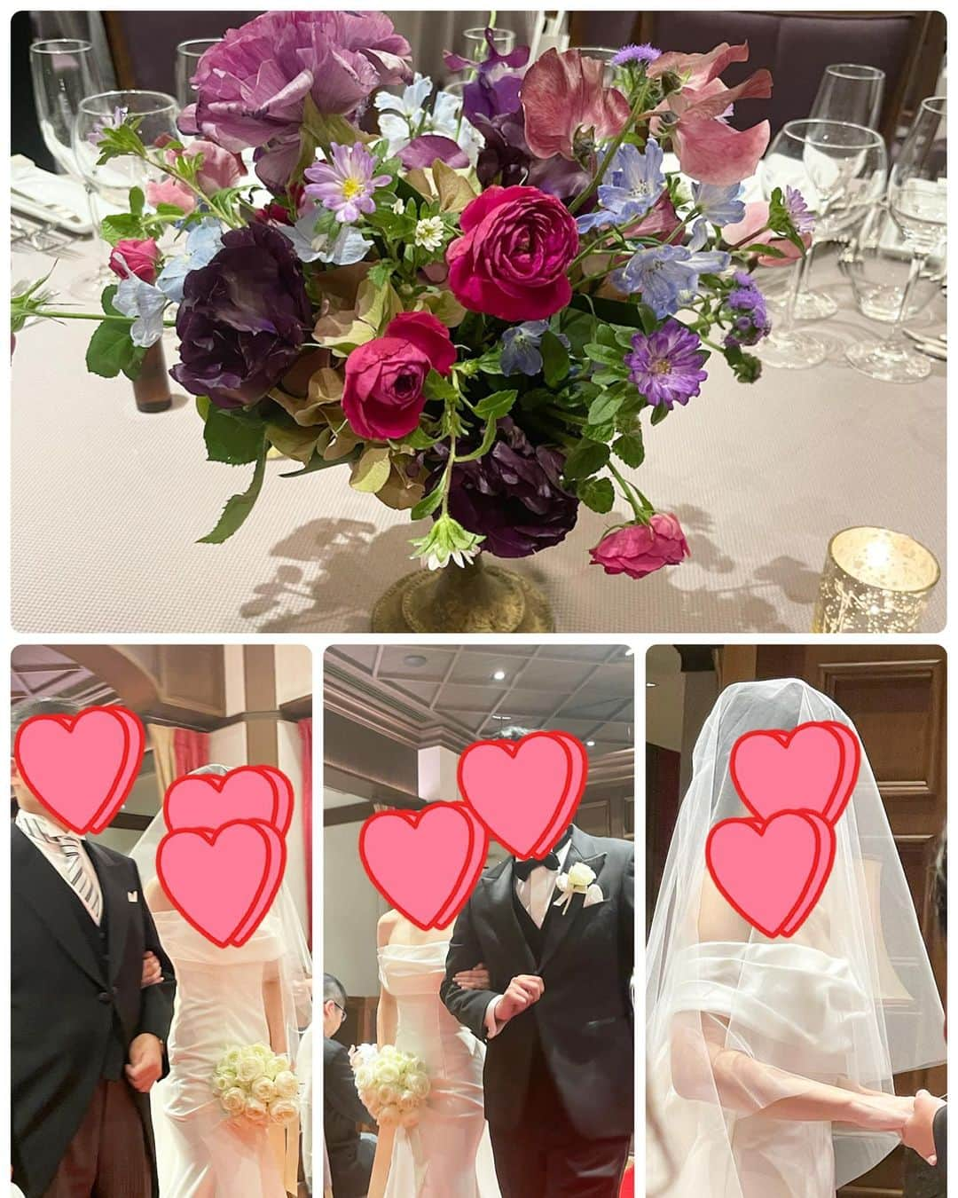 菊田あや子のインスタグラム：「27歳のhappywedding💖　 彼の両親の司会もした◯十年の親交で  久々のご婚礼司会🎤は、親子二代に渡り、私も初体験  お洒落で😍いまの流行りのスタイル、👫の思い、、加味されて  わたしは、会場でまたまた学びがありました  コロナ後、人材不足💦 サービス業は仕方ない現実ですね、、  私は齢を重ねて経験から、あらゆる事に目が行きます💦  御両家、御両人、お客様、素敵な時間になりました〜💞」