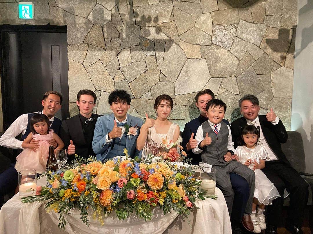 山本幸平のインスタグラム：「Congratulations on your wedding!! Jun&Hikaru 💖  純さんヒカルさん おめでとう‼️  #結婚式 #wedding」