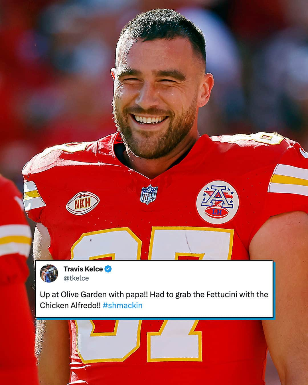 E! Onlineさんのインスタグラム写真 - (E! OnlineInstagram)「Our love for this man is #crazy. 😂😍 Link in bio for how Travis Kelce's old tweets inspired a rap song performed on #TheTonightShow. (📷: Getty)」11月20日 13時00分 - enews