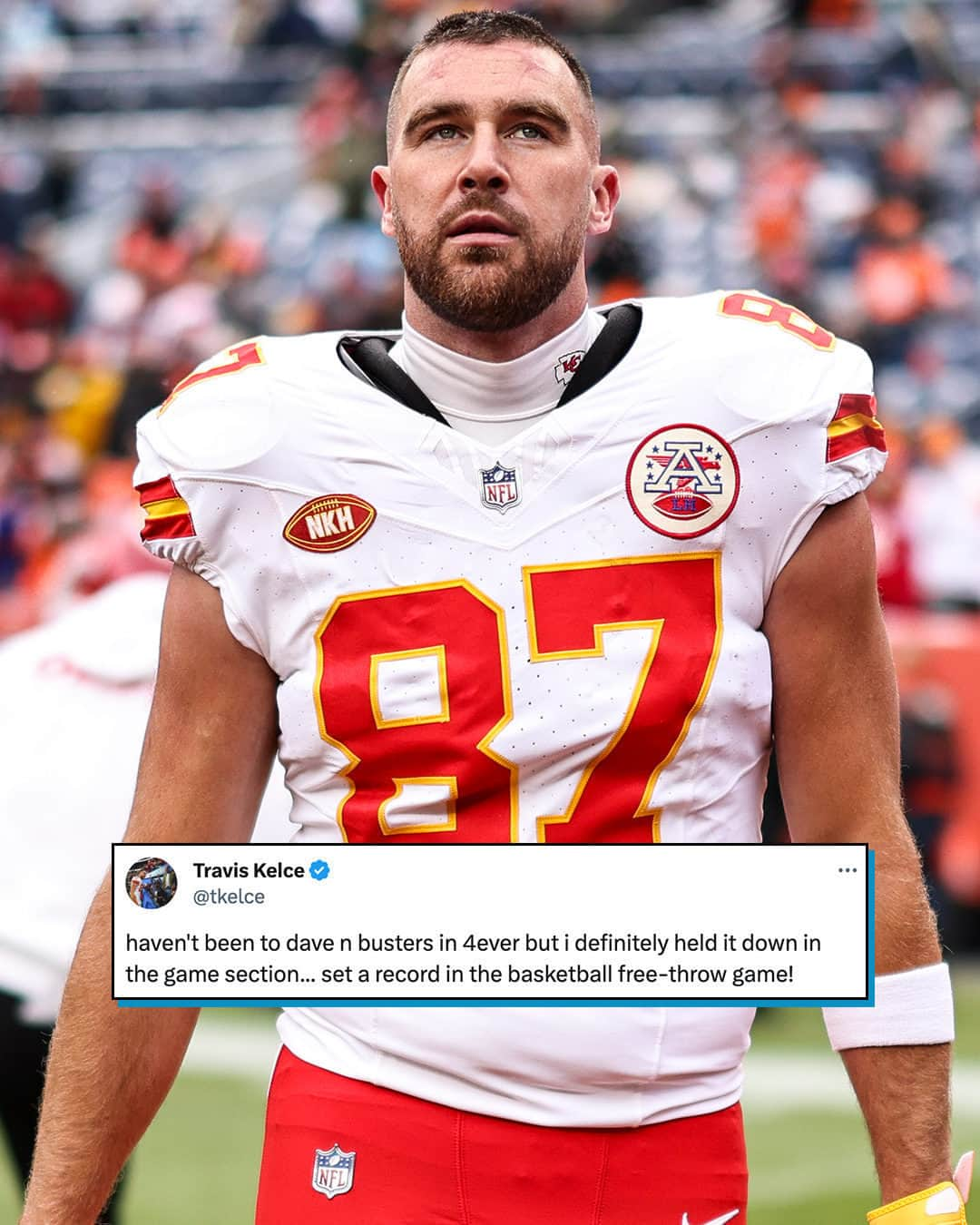 E! Onlineさんのインスタグラム写真 - (E! OnlineInstagram)「Our love for this man is #crazy. 😂😍 Link in bio for how Travis Kelce's old tweets inspired a rap song performed on #TheTonightShow. (📷: Getty)」11月20日 13時00分 - enews