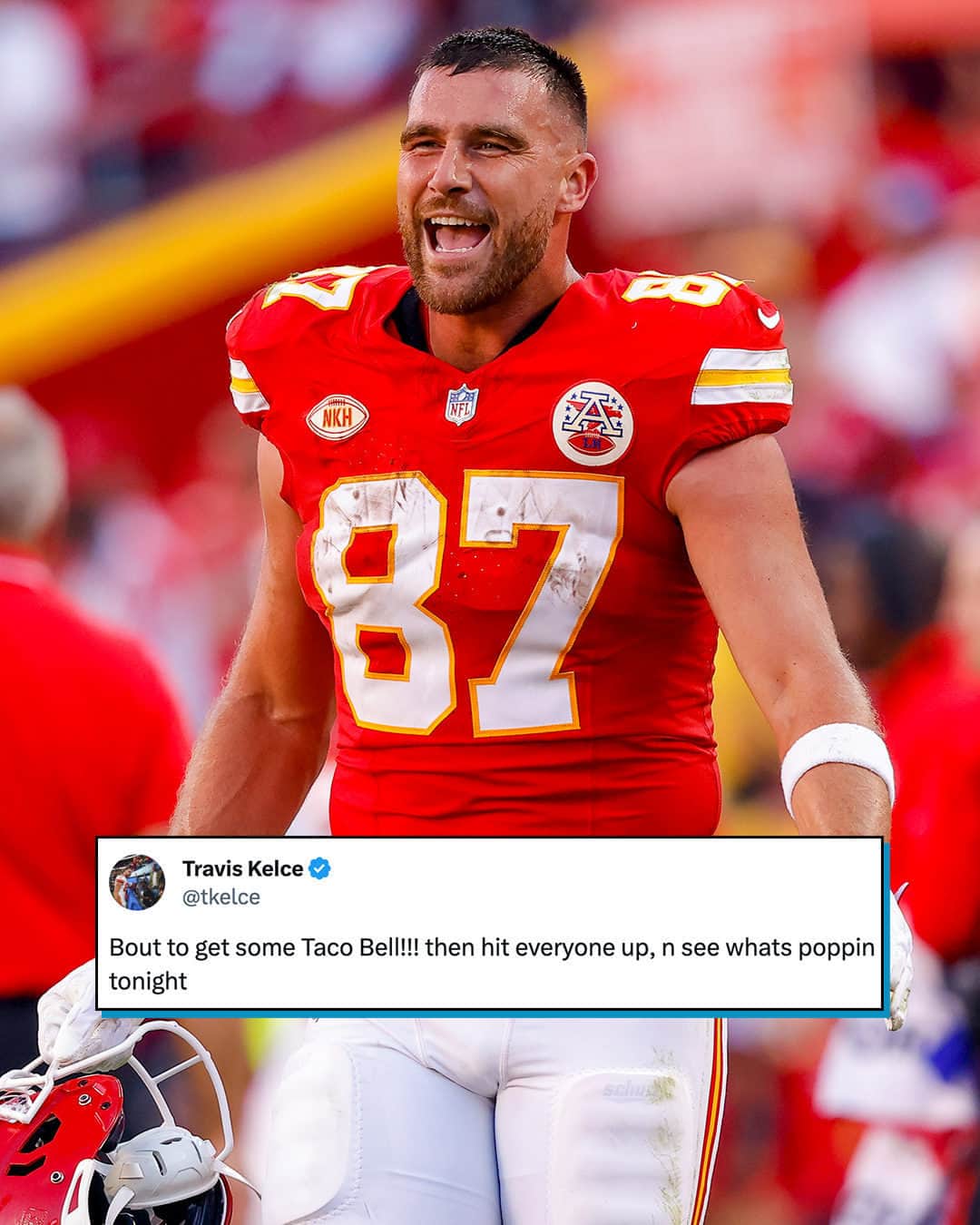 E! Onlineさんのインスタグラム写真 - (E! OnlineInstagram)「Our love for this man is #crazy. 😂😍 Link in bio for how Travis Kelce's old tweets inspired a rap song performed on #TheTonightShow. (📷: Getty)」11月20日 13時00分 - enews