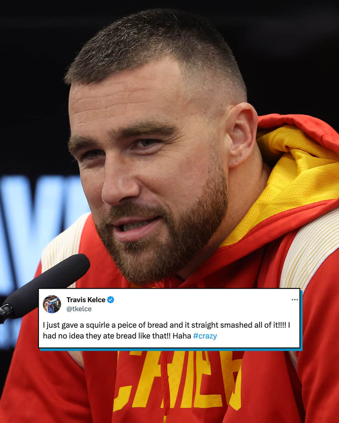 E! Onlineさんのインスタグラム写真 - (E! OnlineInstagram)「Our love for this man is #crazy. 😂😍 Link in bio for how Travis Kelce's old tweets inspired a rap song performed on #TheTonightShow. (📷: Getty)」11月20日 13時00分 - enews