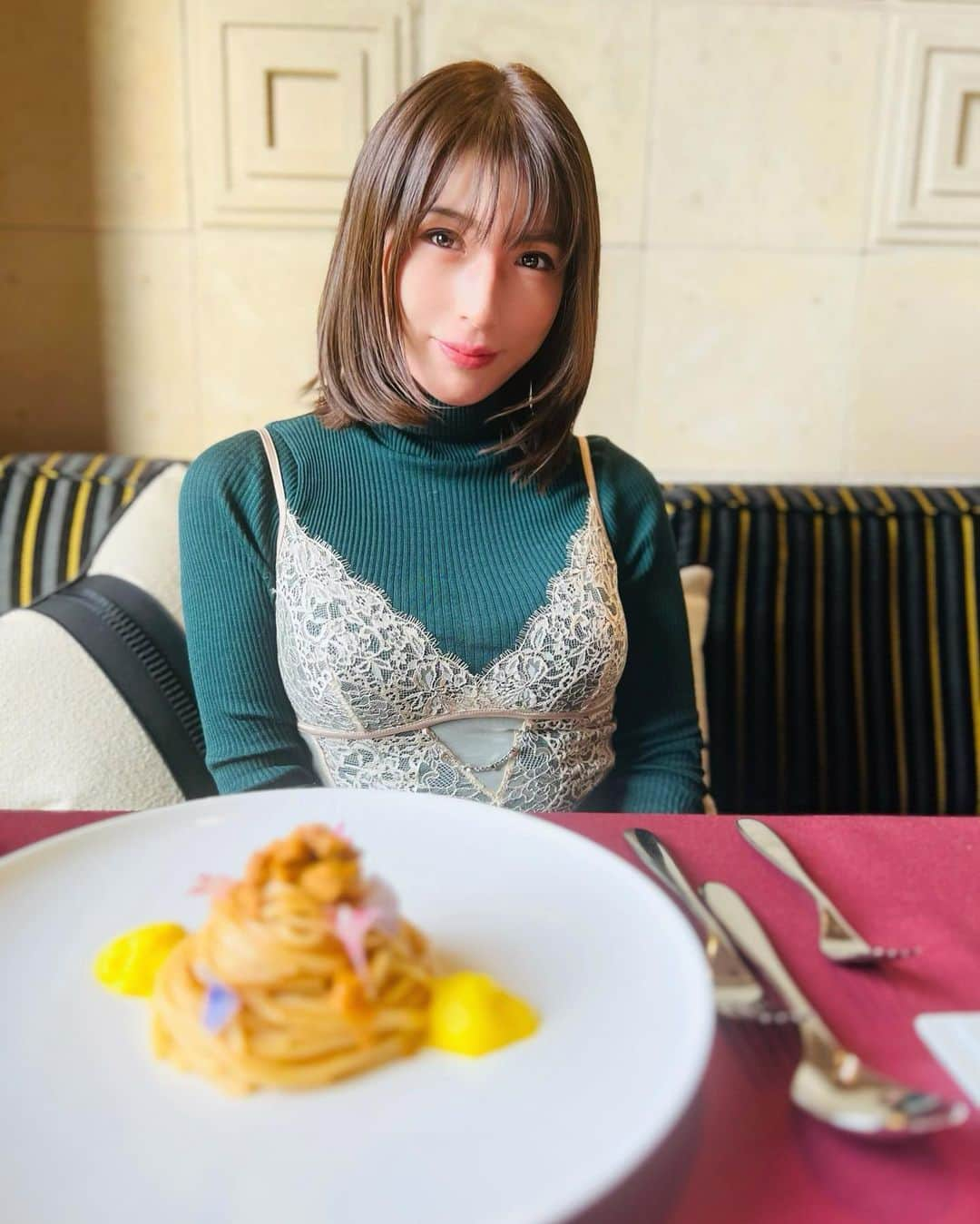 星野ナミさんのインスタグラム写真 - (星野ナミInstagram)「The best sea urchin pasta ever 🧡  #ランチタイム🍴」11月20日 13時05分 - hoshino_nami73