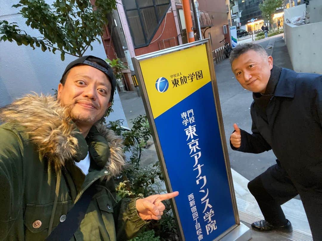佐藤太一郎のインスタグラム：「今日は母校に行ってきました。  #東京アナウンス学院」