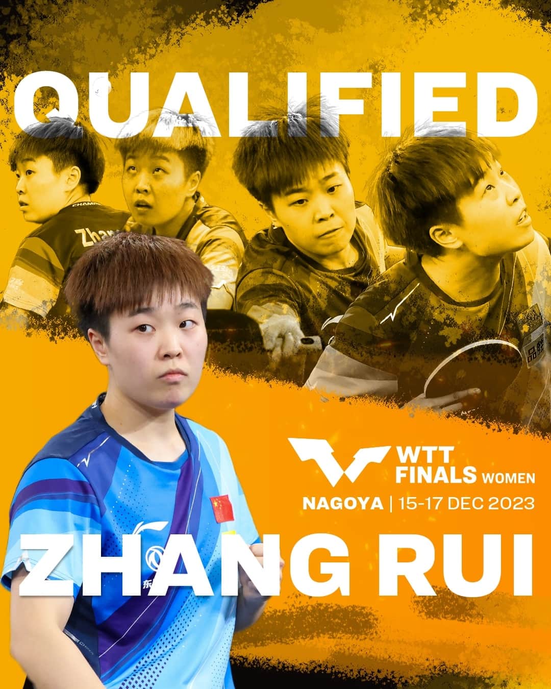 ITTF Worldのインスタグラム：「And with that, Zhang Rui nabs the last spot and is the latest to complete the #RaceToNagoya, nabbing the FINAL Women's Singles spot 🔥 ⁠ ⁠ These 4 dynamic duos are also joining the fray for Women's Doubles in #WTTNagoya 🤜🤛 ⁠ ⁠ Keep your eyes on the already exciting #WTTFinals lineup 👉 bit.ly/NagoyaRanking⁠ ⁠ #TableTennis #PingPong」