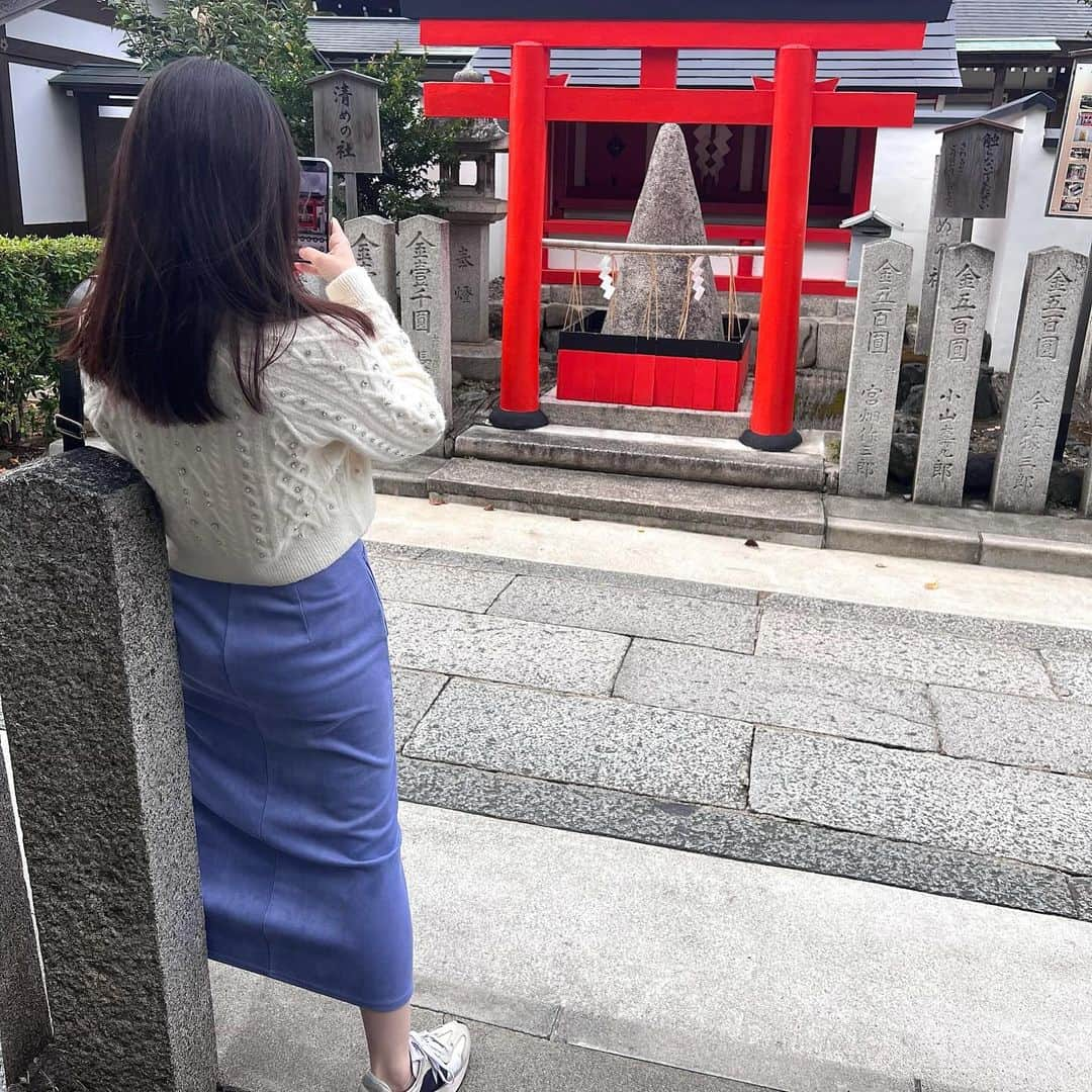 鈴木芳奈さんのインスタグラム写真 - (鈴木芳奈Instagram)「車折神社、参拝してきた〜⛩️ 玉垣も申し込んだから、出来上がりがたのしみ〜💫」11月20日 17時11分 - tachibana_kanna