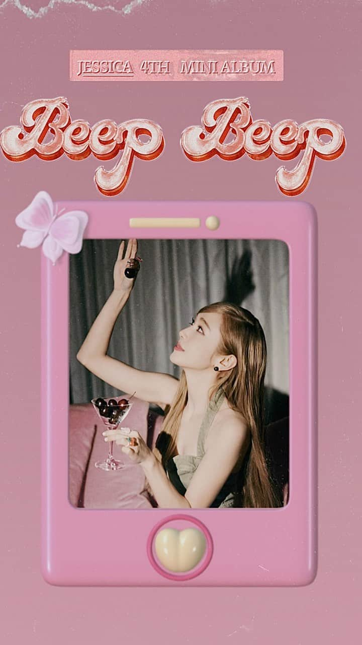 ジェシカ のインスタグラム：「•Beep Beep• ALBUM SAMPLER 🎧💿🎶💕  🎀 2023.11.22 12PM KST #jessica #beepbeep #jessicabeepbeep」