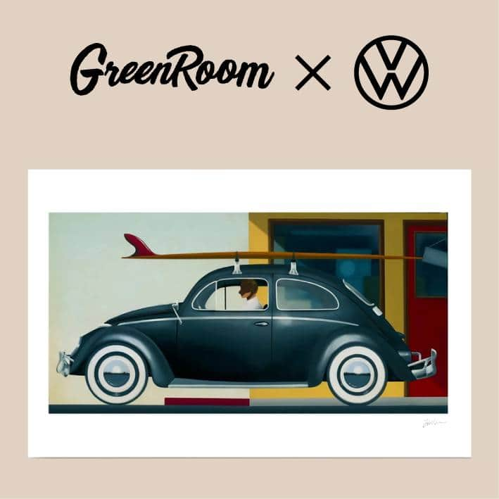 フォルクスワーゲンのインスタグラム：「＼ 🏄‍♀️ @greenroomgallery × Volkswagen 🚗 ／ ART COLLECTION プレゼントキャンペーン第⑤弾 🖼  5人目のアーティストは 現代を代表するサーフアイコンである タイラー・ウォーレン (@tyler_warren) 🌊  サーファーとしても活躍するタイラーの作品の中から お気に入りのビートルでサーフスポットを探しに行く 様子を描いた作品”NINE AM”を 特別なオリジナルフォトフレームとセットで 抽選で5名様にプレゼント🎁✨  詳しくはプロフィールの「キャンペーン」ハイライトを ご覧ください👆  応募期間: 2023年11月20日(月)〜12月4日(月)  #フォルクスワーゲン #ワーゲン #ビートル #Volkswagen #VW #GREENROOM #ArtCollection #NINEAM #Surfculture #Beachculture #TylerWarren #タイラーウォーレン #California」