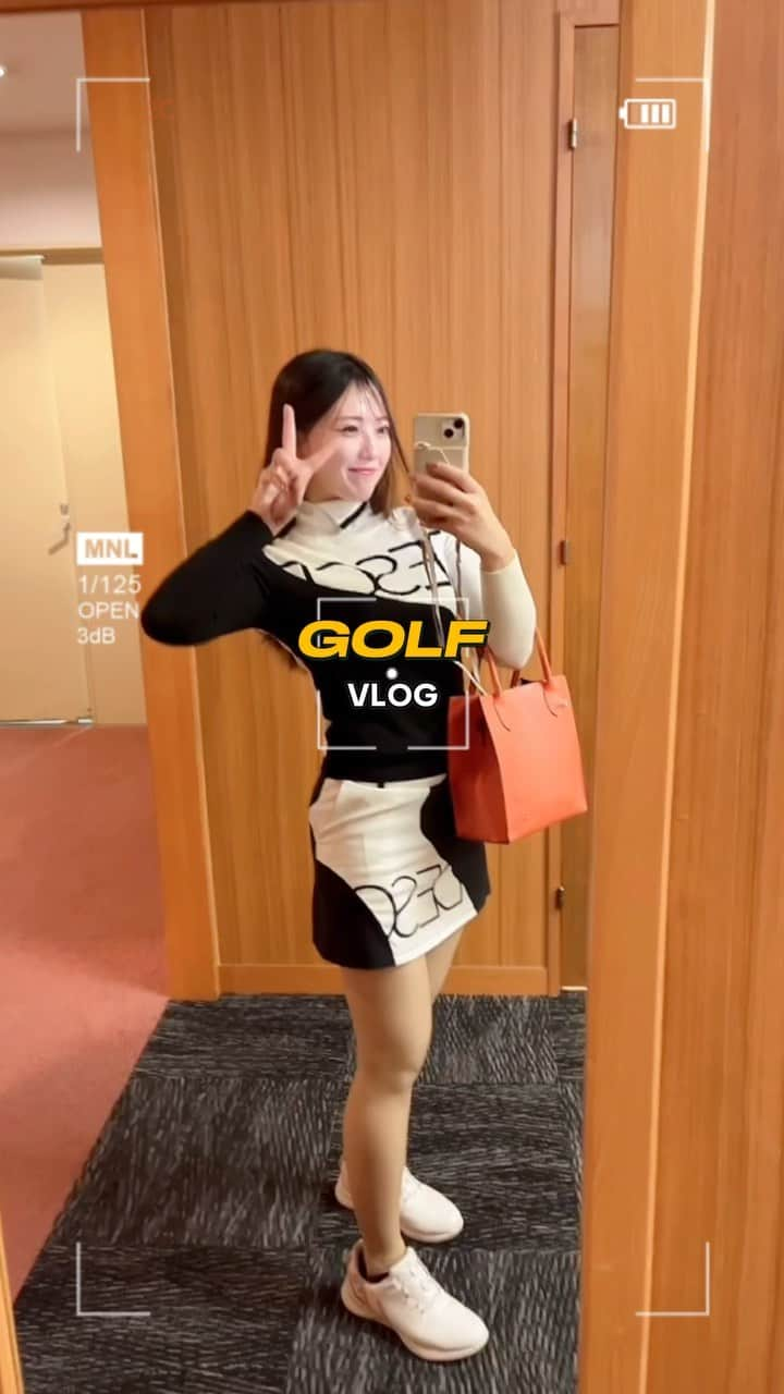 悠華のインスタグラム：「.  golf vlog⛳️」