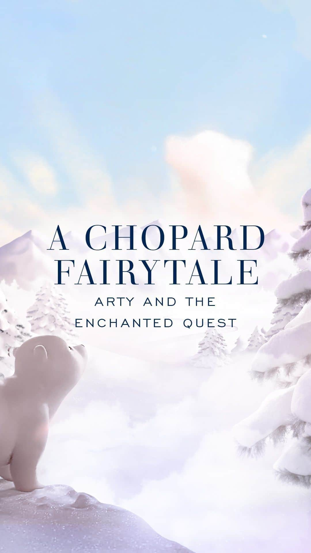 ショパールのインスタグラム：「Get ready for a new snowy adventure. Follow #ArtyTheBear in an enchanted quest full of surprises.  To unveil more, tap the link in Bio! #Chopard #ChopardFairytale #HappySport #HolidaySeason」