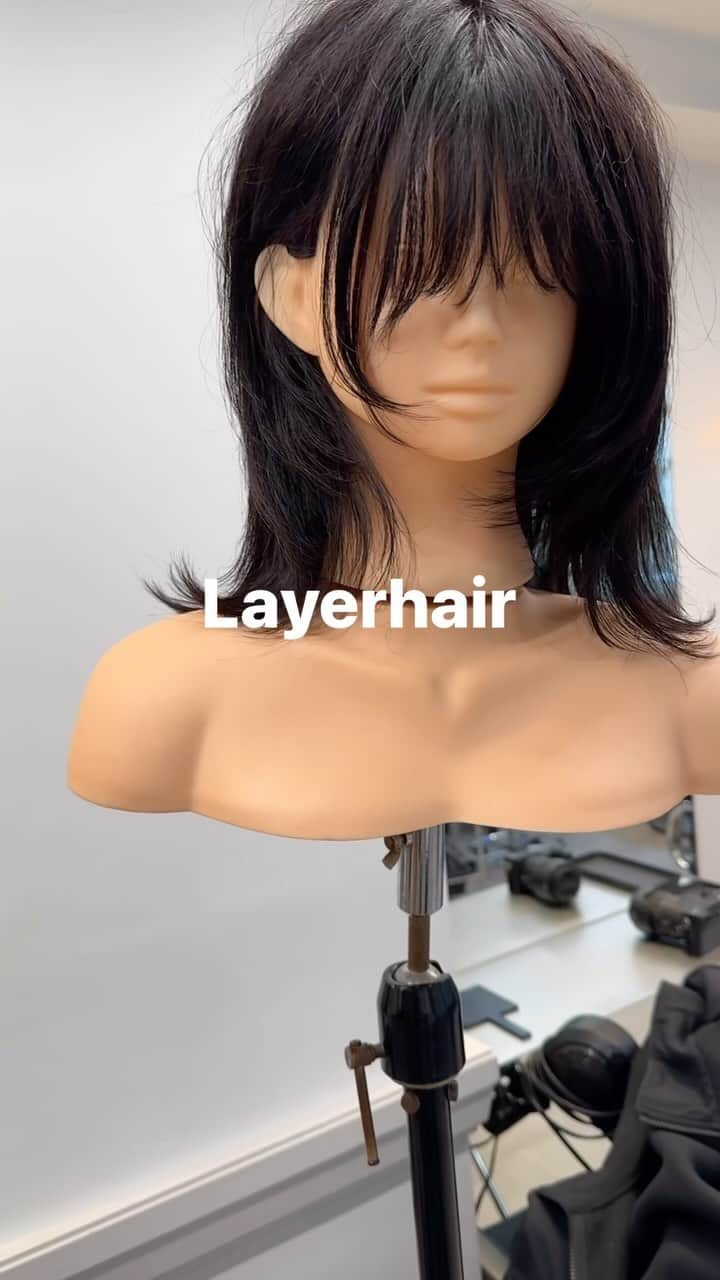 今泉孝記のインスタグラム：「#haircutvideo   #mediumlayer」