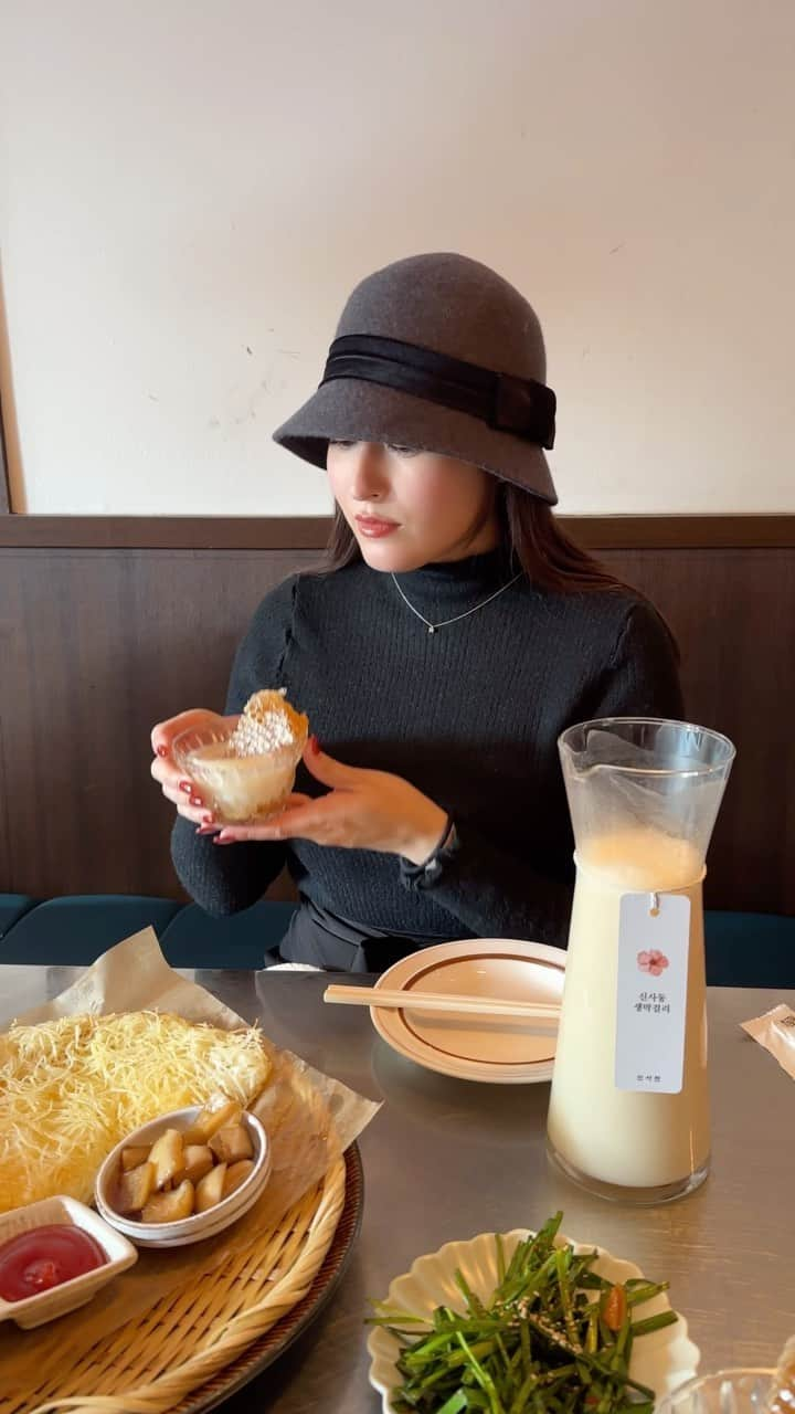 平田梨奈のインスタグラム：「はちみつマッコリ🍯」