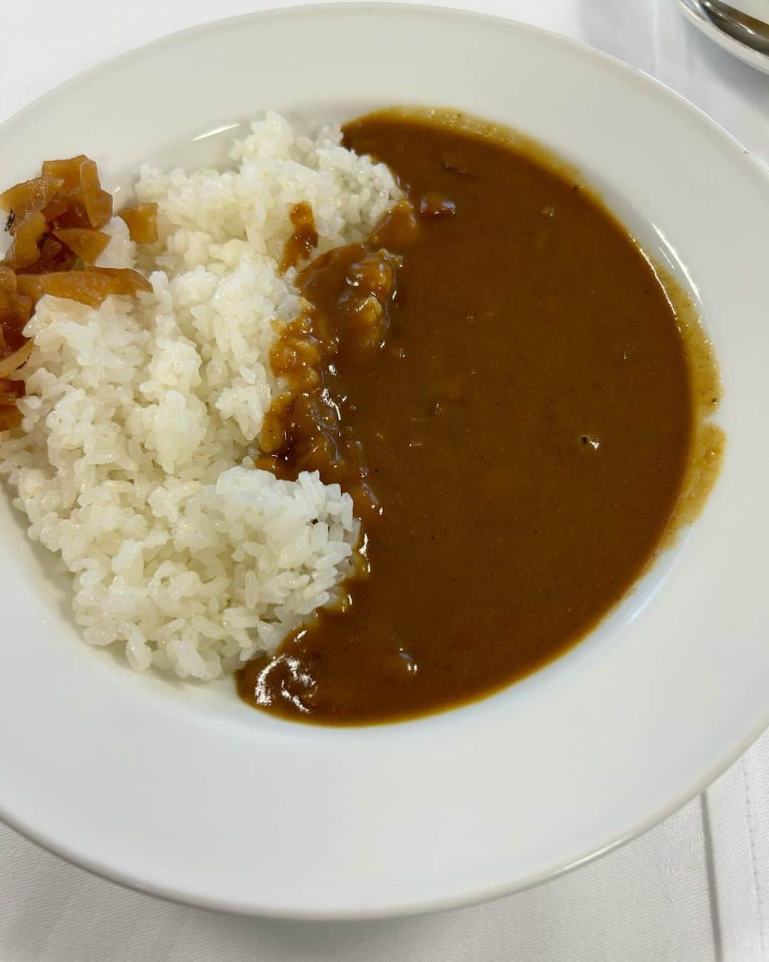 井林辰憲のインスタグラム：「. 遅くなりますが  お昼は#自民党本部 で  #カレー ルー多目です  安定！  #井林ふらり  #国会らいふ」