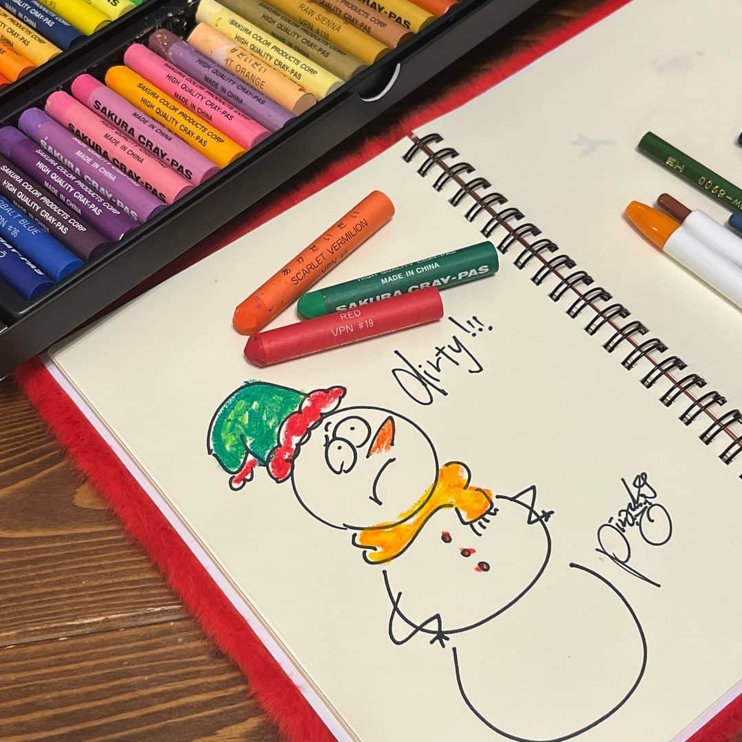 Pirakoのインスタグラム：「雪だるまは忙しいらしい⛄️」