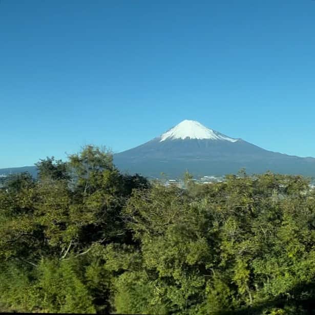 馬場典子のインスタグラム：「近江富士からの #富士山   #馬場典子 #ばばちゃんネル」