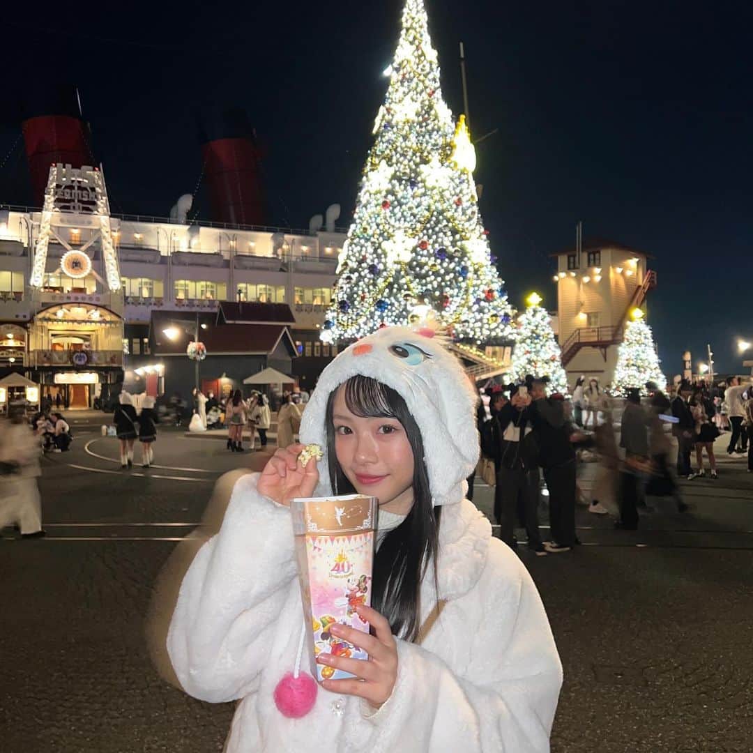 ひまひまチャンネルのインスタグラム：「🎀🎀🎀  ディズニーシー🥹🩷🩷 クリスマスでさらに可愛くなってて幸せ空間過ぎたよ🥲  また行きたいーー🥹🎀  今度2弾もアップするね🌟    #ひまひまチャンネル #ひまひま #ディズニーシー」