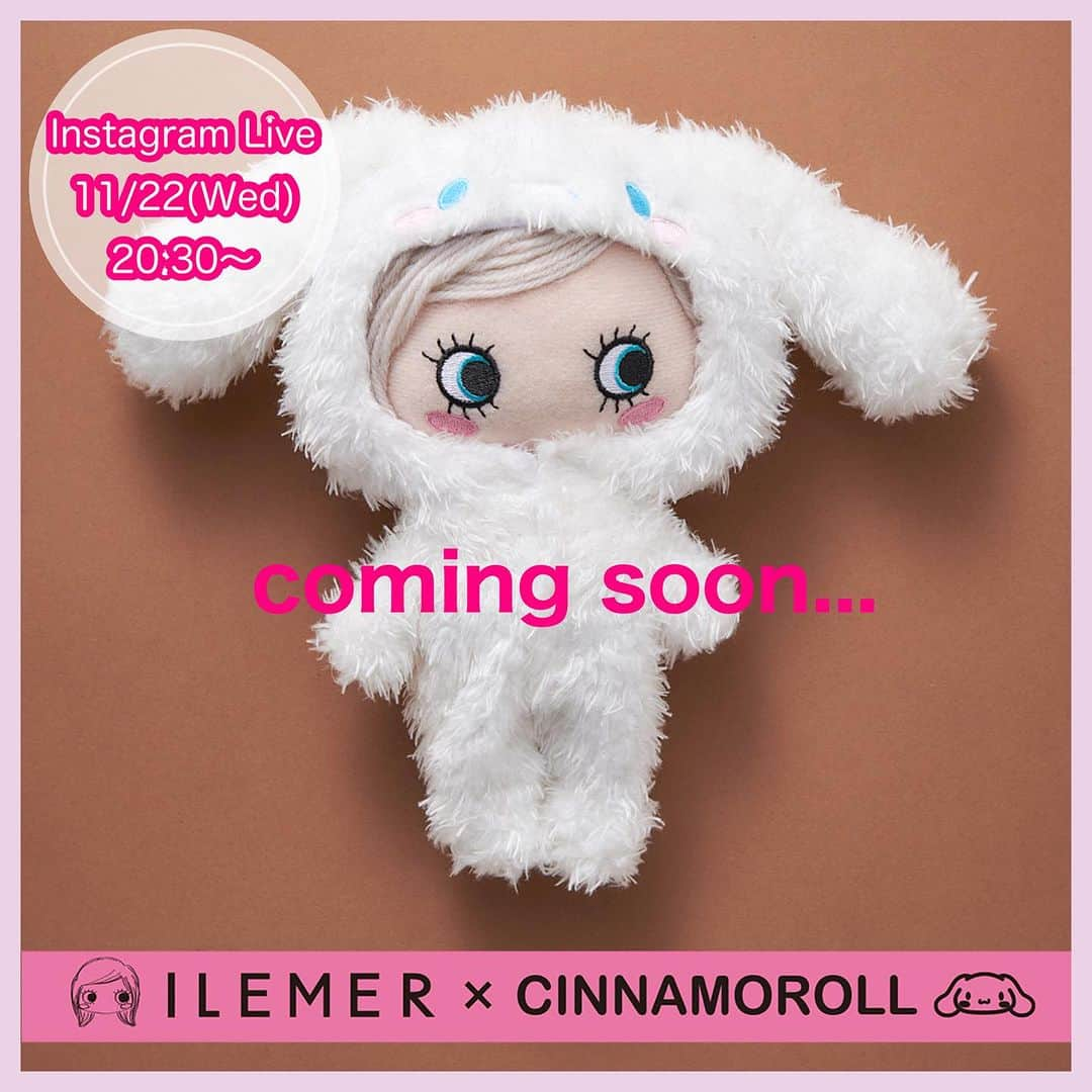 ILEMERさんのインスタグラム写真 - (ILEMERInstagram)「. 【インスタライブのお知らせ】 ⁡ 🍓配信日時:2023.11.22(Wed) 20:30頃〜 🍓配信店舗:ILEMERアタオランド店(神戸) ⁡ ⁡ 販売間近🤩❣️ 「イルメール×サンリオキャラクターズ」 夢のコラボ！ 第2弾のあのアイテム！！ ・ ・ ・ ・ サンリオキャラクターズとのコラボアイテムを 皆さまとドキドキ・ワクワクしながら 楽しくご紹介できればと思います😊💕 ⁡ ⁡ 皆さまお楽しみにーーーー🍓 @ilemer_official  ⁡ --------------------------------- ⁡ 🌏海外サイトはこちらをチェック @ilemer_world ⁡ --------------------------------- ⁡ #イルメール #ilemer  #サンリオ#sanrio  #サンリオコラボ #サンリオキャラクターズ #シナモロール #イルメール島 #イーマリーちゃん #イーマリー  #ハッピードール #happydoll #イルメールハッピードール #サブカルチャー #キャラクター #アタオランド  #スタジオアタオ #ATAOLANDプラス #ATAOLAND+ #アタプラ #イーマリー好きな人と繋がりたい #イーマリー好き集まれ #ドール好きな人と繋がりたい #サンリオ好きな人と繋がりたい キャプションを入力…」11月20日 22時18分 - ilemer_official