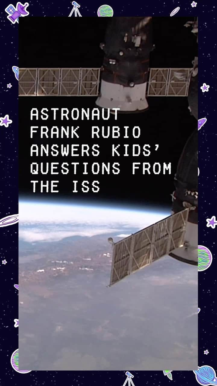 国際宇宙ステーションのインスタグラム：「What does an astronaut eat in space? What subjects should I study if I want to become an astronaut? 🤔🧑‍🚀  Hear from astronaut Frank Rubio, who served as an Expedition 68/69 Flight Engineer and spent a record-breaking 371 days in space, as he shares some words of wisdom to students with astronomical aspirations ✨  #astronaut #nasa #international #space #station #students #STEM」