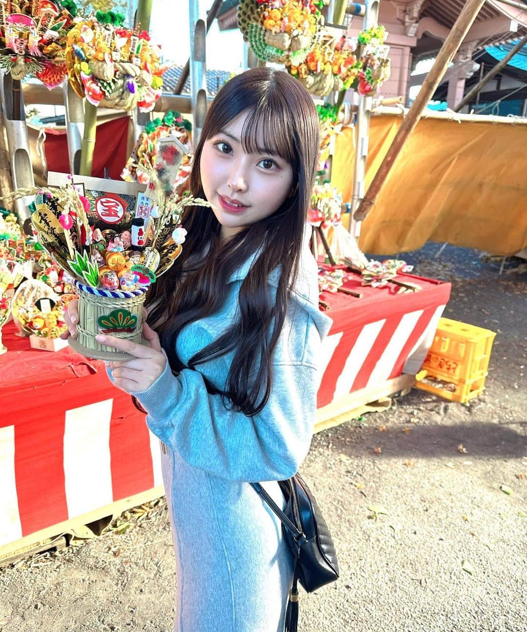 五城せのんのインスタグラム：「えびす講行ったぁ！  けんちん作らないとだ☁🫧🤍」