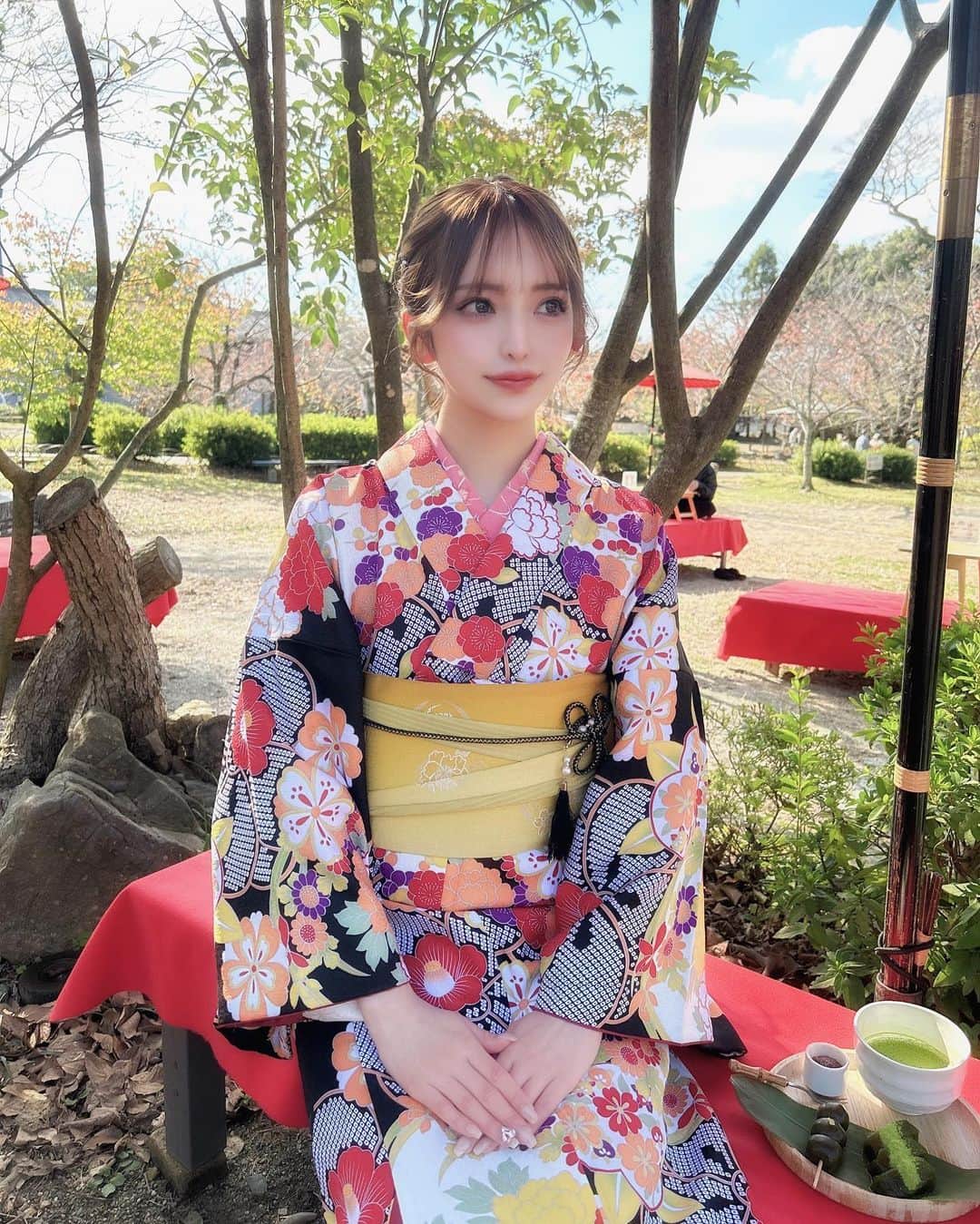 YURINAのインスタグラム：「久々の京都🍵🍡♥️」