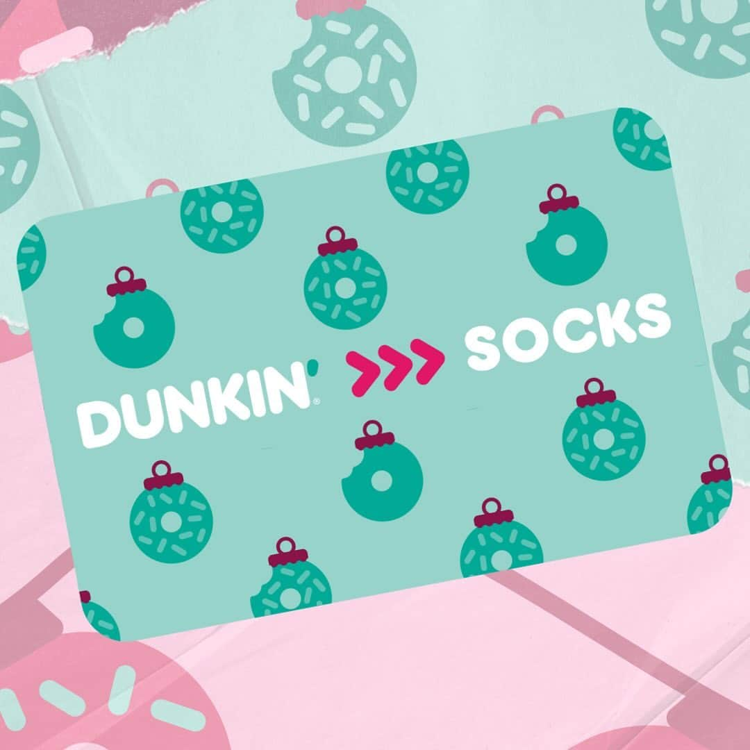 ダンキンドーナツのインスタグラム：「elite stocking stuffers   Buy $25 in gift cards and get a free $5 ebonus gift card. Offer available 11/20/23-12/24/23. Terms and conditions apply」