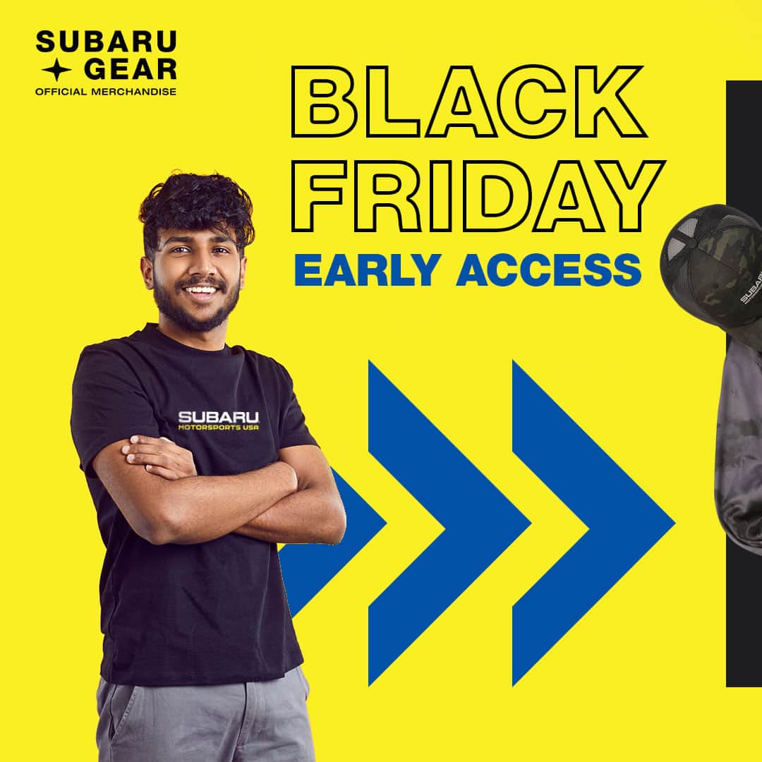 Subaru Rally Team USAのインスタグラム：「Shopping for a Subaru enthusiast this holiday season? Visit Subaru Gear and save!  Details: $15 off $75+ purchase with code SUBIECYBER2023 -  valid 11/20/23-11/22/23 Free shipping on orders $50+ within the continental United States.  Visit subarugear.com to see the full Subaru Gear holiday gift guide.  #subaru #blackfriday #sale」